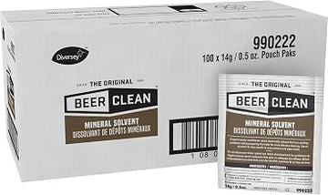 BEER CLEAN Diversey Mineral Solvent, Hard Water Treatment, 0.5 oz, 100 Pack