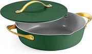 Tramontina Fiora 4.25-Quart Ceramic Non Stick Cooking Pan with Lid