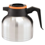 1.9 L Thermal Carafe (Orange Lid) by Bunn – 64.2 Ounces, 1.9 liters, Stainless Steel, Orange, Model 51746.0003