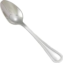 Winco Silver Continental Stainless Steel Dinner Spoon (Set of 12) | Dishwasher safe, Extra heavyweight for durability, Great for Main Courses, Soups, Broth, Noodles and Tasting Service