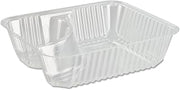 DART Small 2-Compartments Clearpac Nacho Tray 125/Bag in Clear