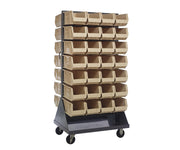 QUANTUM STORAGE SYSTEMS Ivory / 14-3/4" x 8-1/4" x 7" (Bin Size) / 1 Standing Shelf Units
