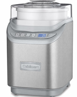 Ice Cream Maker Machine by Cuisinart – 2-Quarts, Stainless Steel/White Bowl, Model ICE-70WB