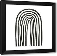 ArtDirect Arcobaleno Nero IV Custom Framed Art Print Giclee Print or Canvas Options with Various Sizes and Customization by Scarvey, Emma