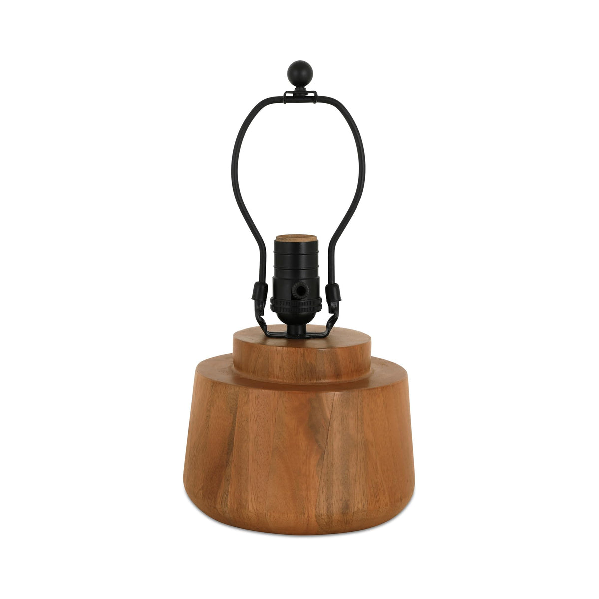 Bibi Table Lamp by Moe's Home Collection – Mango Wood, Brown, Model GK-1147-03-NA
