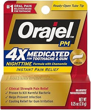 Orajel Maximum Strength Nighttime Toothache Pain Relief Cream - 0.25 Oz