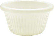 Thunder Group Fluted melamine ramekin collection 2 oz, 2 7/8" fluted ramekin, bone, comes in dozen
