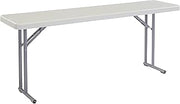 Seminar Folding Table by National Public Seating – 18x72 Portable, Heavy-Duty Foldable Table Indoor/Outdoor Table for Office, Conferences & Training Rooms – Lightweight & Durable, Speckled Gray