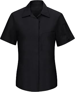 Red Kap Womens Short Sleeve Performance Plus Shop Shirt with Oilblok Technology
