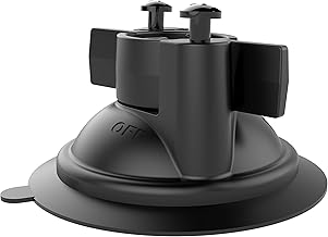 Twist-Lock Windshield Suction Cup Base with AMPS Pattern | 3.3" suction cup compatible with RAM Mounts B Size 1" balls, ball not included