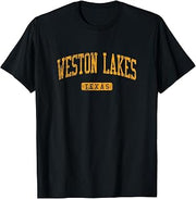 Weston Lakes TX Vintage Athletic Sports Design JG3 T-Shirt