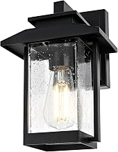 Tioga One Light Outdoor Wall Sconce Black