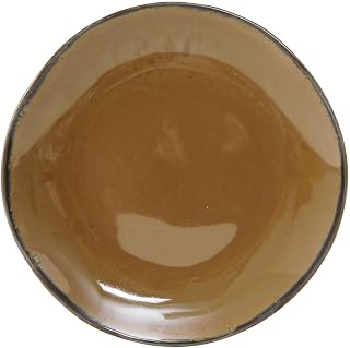 Tuxton China GAJ-006 Plate, 10-1/4" Diameter, Round, Microwave and Dishwasher Safe, Oven Proof, Fully Vitrified, Ceramic, TuxTrendz, Artisan, Mojave, Pack of 12