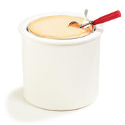 Coldmaster Ice Cream Server Insulated Crock with Lid for Kitchens and Restaurants by Carlisle FoodService Products – 10-inch, Acrylonitrile Butadiene Styrene, White, Model CM101202