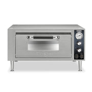 Commercial Heavy Duty Single Deck Pizza Oven by Waring – Single Deck and Chamber, 7.0 cubic_feet, Stainless Steel, Silver, Model WPO500