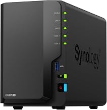 Synology DS225+ Private Cloud Media Server - Stream, Back Up Photos & Share Files, Intel CPU for Hardware Transcoding (2-Bay Diskless NAS)