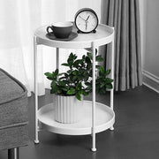 Side Table by WPWSDWMX – One Size, Metal, White, Model WPWSDWMX
