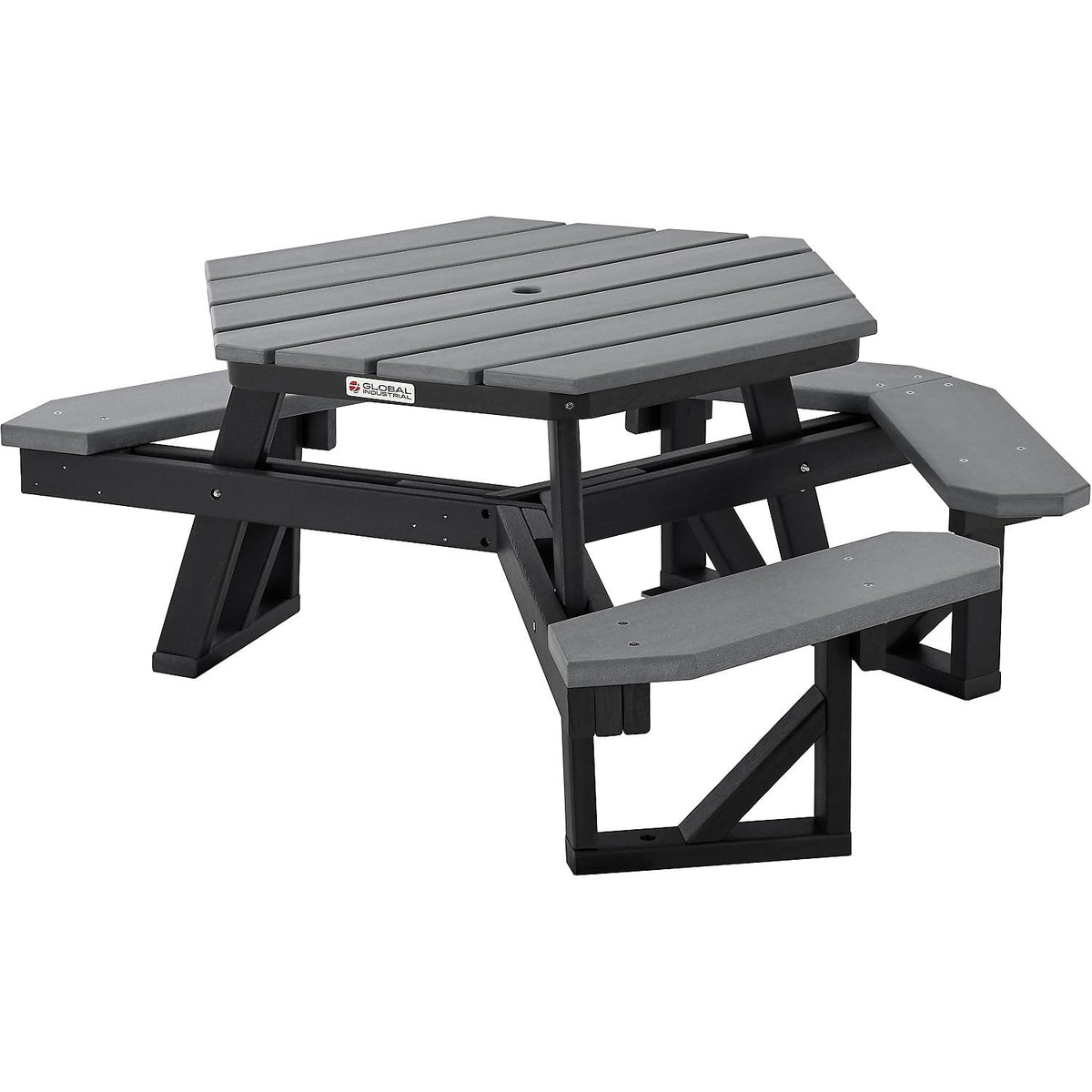 Global Industrial Grey / Industrial / 1 Picnic Tables