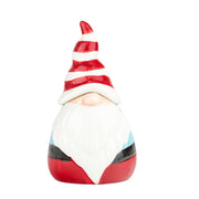 Nordic Gnome Sugar Pot (Red Stripe) by 10 Strawberry Street – Small, 8.0 fluid_ounces, Dolomite, Red Stripes, Model GNOME-SB