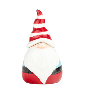 Nordic Gnome Sugar Pot (Red Stripe) by 10 Strawberry Street – Small, 8.0 fluid_ounces, Dolomite, Red Stripes, Model GNOME-SB