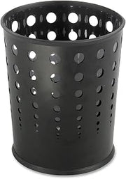 Safco Products 9740BL Bubble Wastebasket, 6-Gallon, (Qty. 3), Black