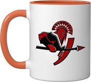 Granger Spartans Ceramic Mug, Orange/White, 11oz