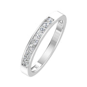 1/4ctw Diamond Channel Wedding Band in 10k White Gold (G-H by Sk Jewel,Inc – 7.5, Gold,10k White Gold, White, Model LDCH025 10k WG z7.5