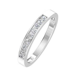 1/4ctw Diamond Channel Wedding Band in 10k White Gold (G-H by Sk Jewel,Inc – 7.5, Gold,10k White Gold, White, Model LDCH025 10k WG z7.5
