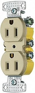 Hubbell WIRING GIDDS-606181 Receptacle Duplex 15A Push Terminal
