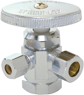 Eastman 04326LF 1/2" FIP x 3/8" OD x 3/8" OD Dual Outlet Stop Valve