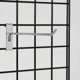8" Chrome Gridwall Hooks by HUBERT – Model GH8
