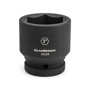 1" Drive 6 Point Standard Impact SAE Socket 4" by GEARWRENCH – 4", Chrome Molybdenum Steel, Model 84243
