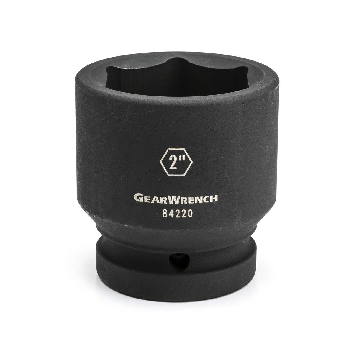 1" Drive 6 Point Standard Impact SAE Socket 4" by GEARWRENCH – 4", Chrome Molybdenum Steel, Model 84243