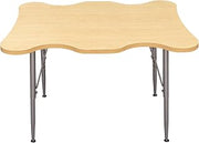 Tot Mate My Place Rectangular Kids Activity Table, Adjustable Height 14" to 23", Wooden Desk for Classroom, Ready-to-Assemble, Maple, 40" W x 30" D