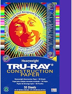Tru Ray 9 X 12 Purple 50 Sht Arts & Crafts Construction Paper Paper Pac103019 Pacon Corporation