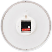 12" Wall Clock by Global Industrial – Plastic, White, Model 695323