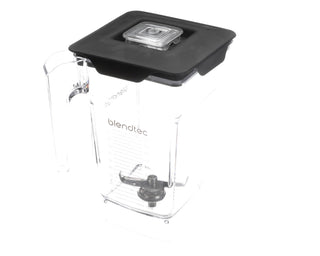 4 Sided Jar W/Vented Lid by Blendtec – 9.6 x 7 x 6.9 inches, 32.0 fluid_ounces, Plastic, Clear, Model 40-609-60