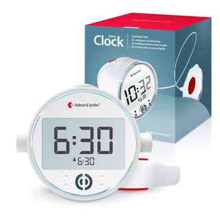 Alarm Clock Pro (BE1370) by Bellman & Symfon – Large, Metal, White, Model HC-BA-PROCLK
