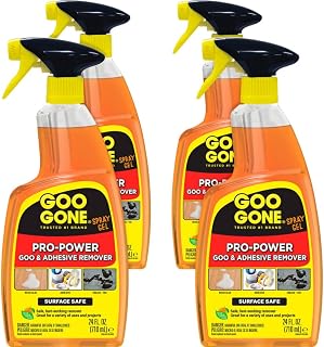 Goo Gone Gel Adhesive Remover Spray, 4 per Carton
