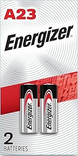 Energizer A23 Batteries, A23 Battery Alkaline, 2 Count | For garage door openers, keyless entry, cameras, and security devices; 12V 23A battery