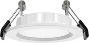 RAB Lighting WFRX-2 2 Inch Canless Recessed Lighting LED Wafer Light Ultra Thin Slim Ceiling Light 5CCT Adjustable Wattage Selectable Dimmable Accent Downlight (2 inch, Smooth)