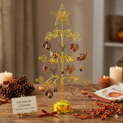 Hohiya Rotating Ornament Tree Display Stand, 24 Inch, Gold