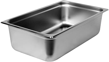 Thunder Group full size 6" deep 24 gauge anti jam pans, comes in each