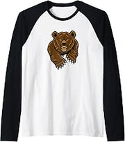 Bradley Bears Raglan Baseball Tee