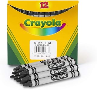 Crayola Bulk Crayons (12 Count), Black, 48 Pack