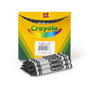 Bulk Crayons (12 Count) by Crayola – Wood, Black, Pack of 48, Model 520836