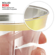 Stock Your Home 100 Count / Gold Rim / Fine Cups