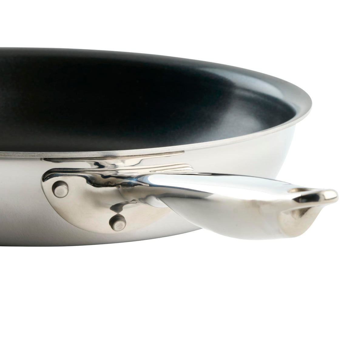 Tri-Ply Frying Pan by Winco – 10", 10.0 inches, Stainless Steel, Silver, Model TGFP-10NS