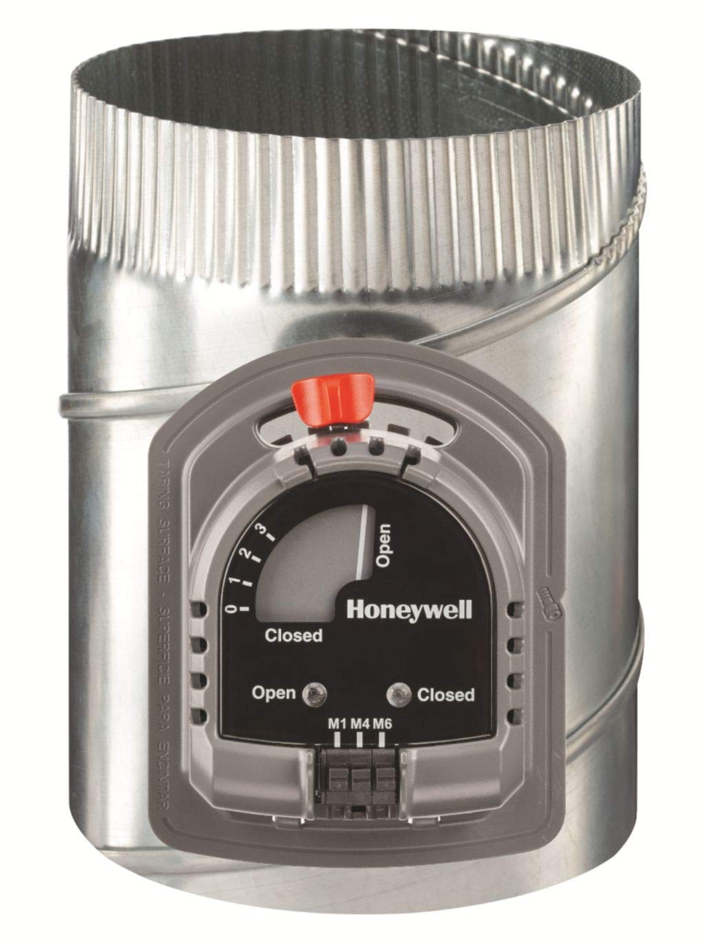 Round Automatic Damper by Honeywell – 8", Galvanized Steel, Model ARD8TZ