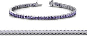 Iolite 2mm Channel Set Tennis Bracelet 2.43 ctw 14K White Gold
